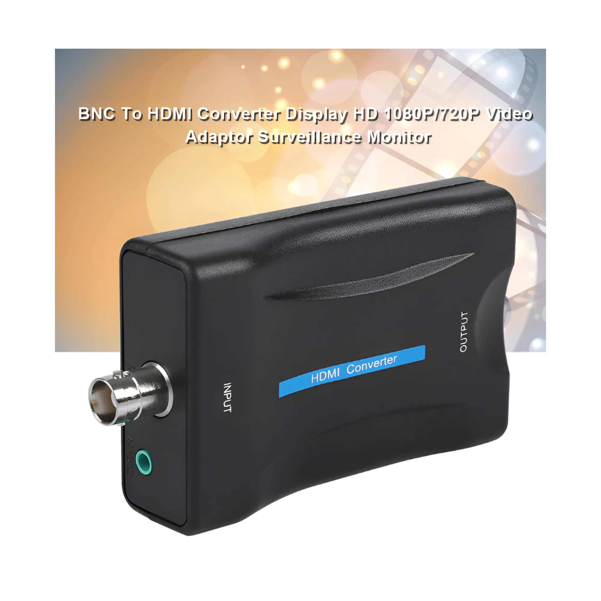 1080p/7200p BNC to HDMI Video Adapter Surveillance Monitor Signal Converter