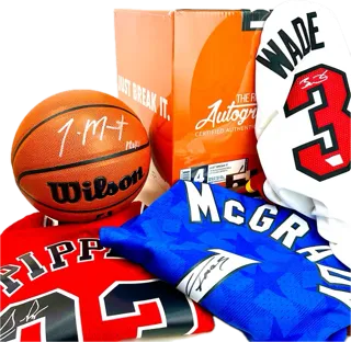 2x NBA Orange Just Break It Boxes   Lebron James Signed Frame