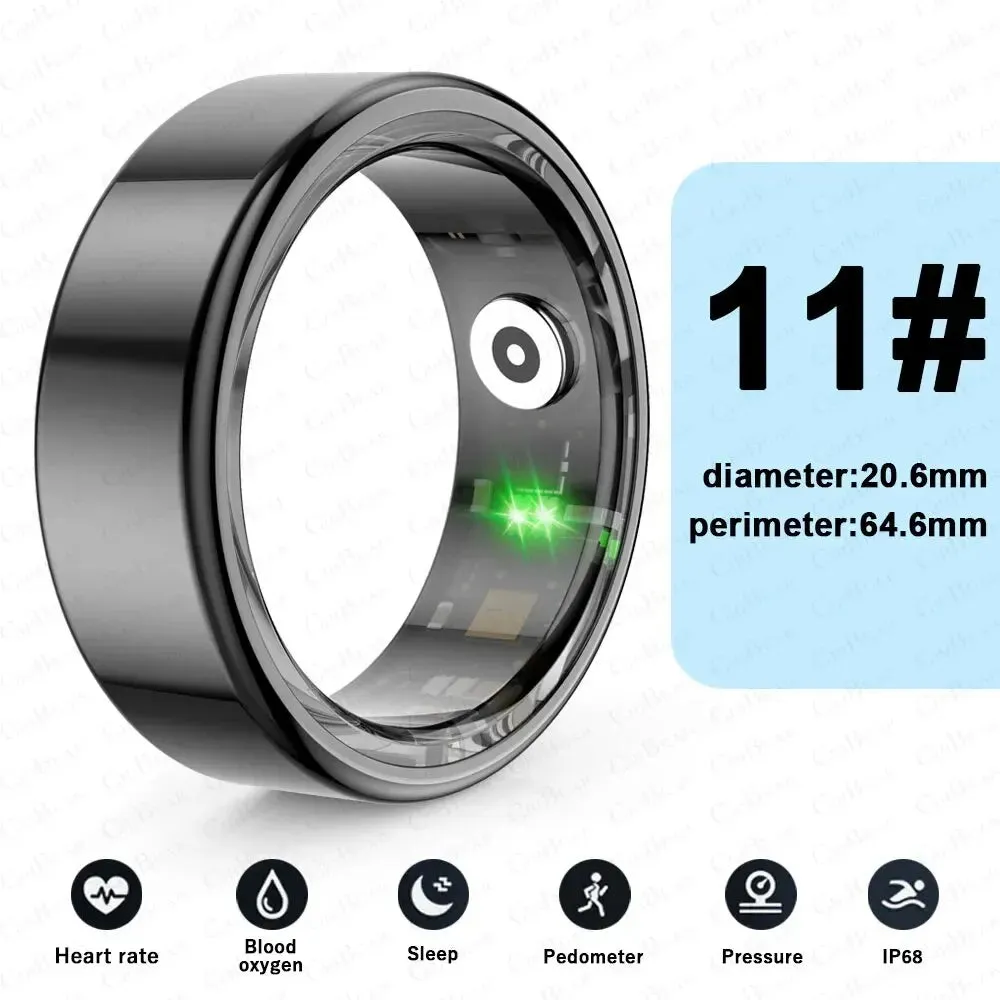 5ATM Waterproof Smart Ring for Men Women Health Monitoring 100  Sport Modes Fitness Tracking Waterproof Sport Ring Smart 2024New
