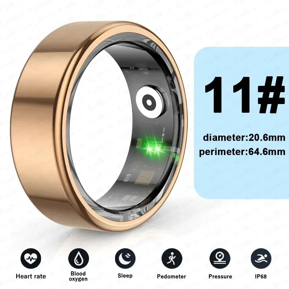 5ATM Waterproof Smart Ring for Men Women Health Monitoring 100  Sport Modes Fitness Tracking Waterproof Sport Ring Smart 2024New