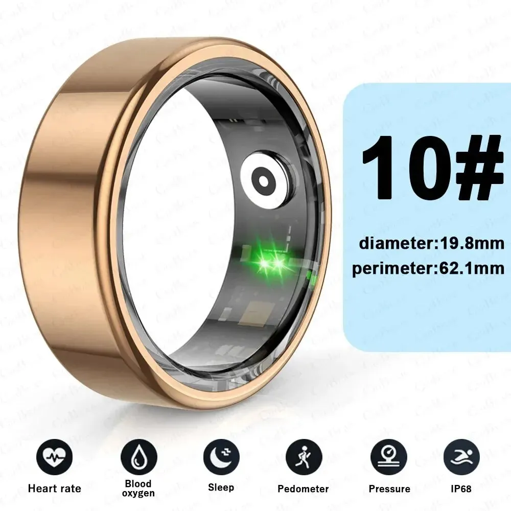 5ATM Waterproof Smart Ring for Men Women Health Monitoring 100  Sport Modes Fitness Tracking Waterproof Sport Ring Smart 2024New