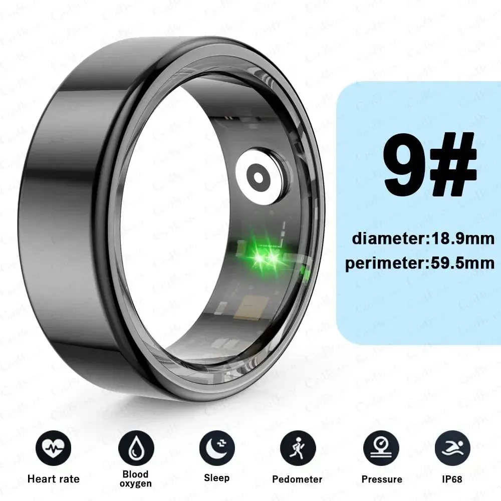 5ATM Waterproof Smart Ring for Men Women Health Monitoring 100  Sport Modes Fitness Tracking Waterproof Sport Ring Smart 2024New