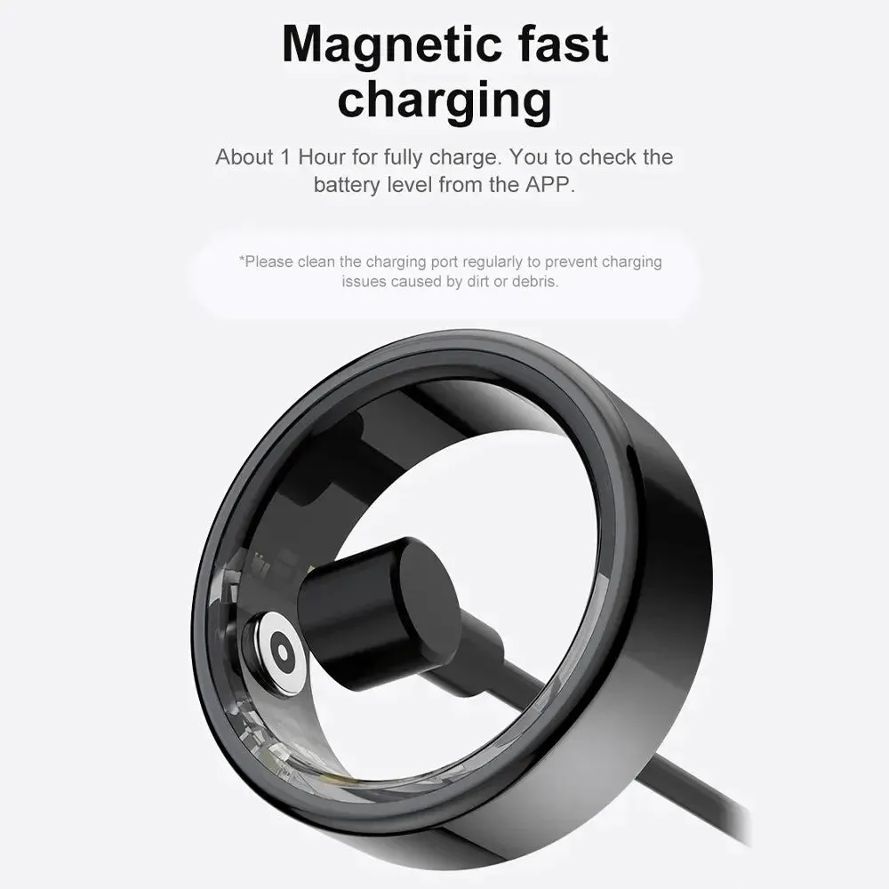 5ATM Waterproof Smart Ring for Men Women Health Monitoring 100  Sport Modes Fitness Tracking Waterproof Sport Ring Smart 2024New