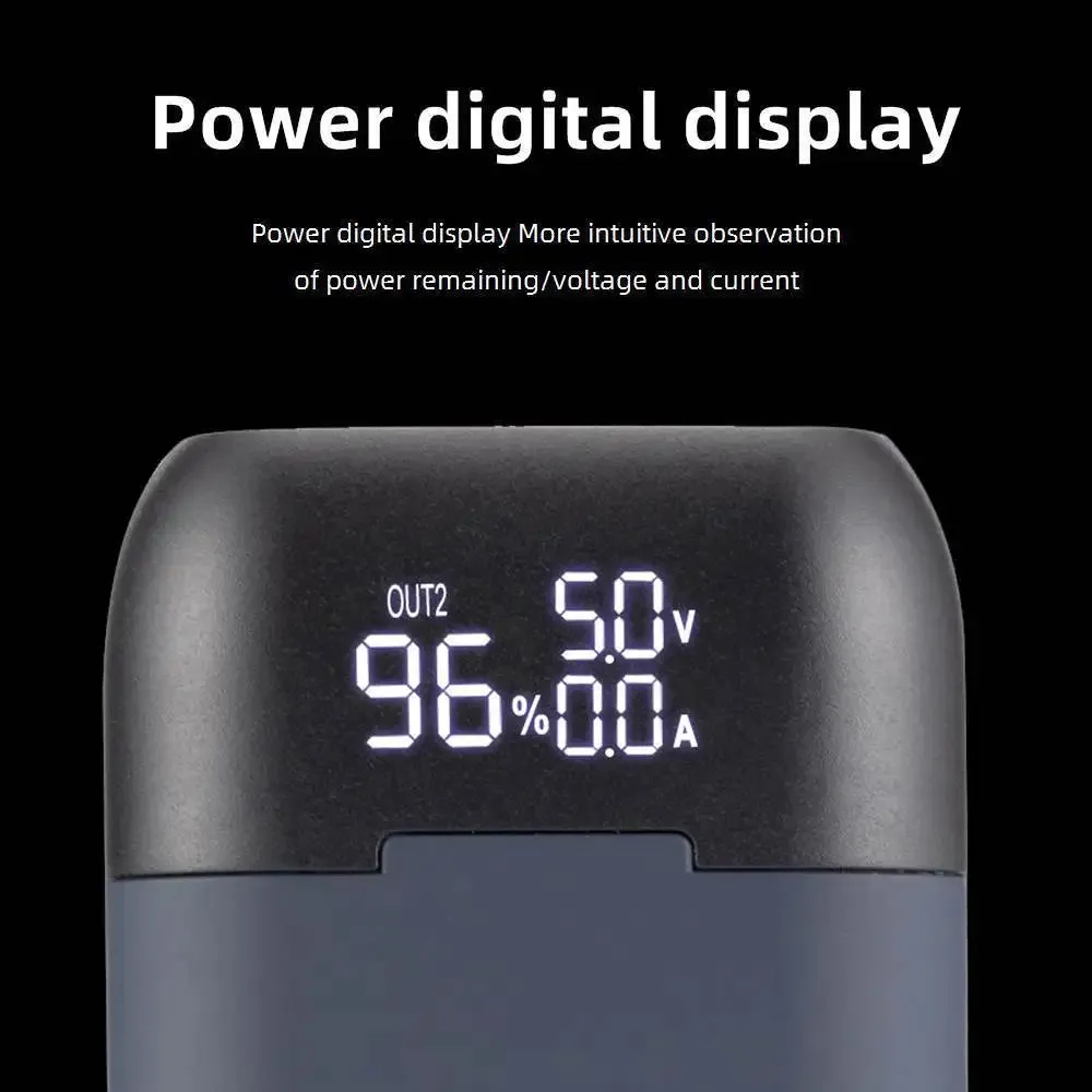 5V 2A Smart USB Charger 18650 21700 Li-ion Battery Charger BoxType-C Power Bank Case DIY Digital Display Cell Phones Powerbank