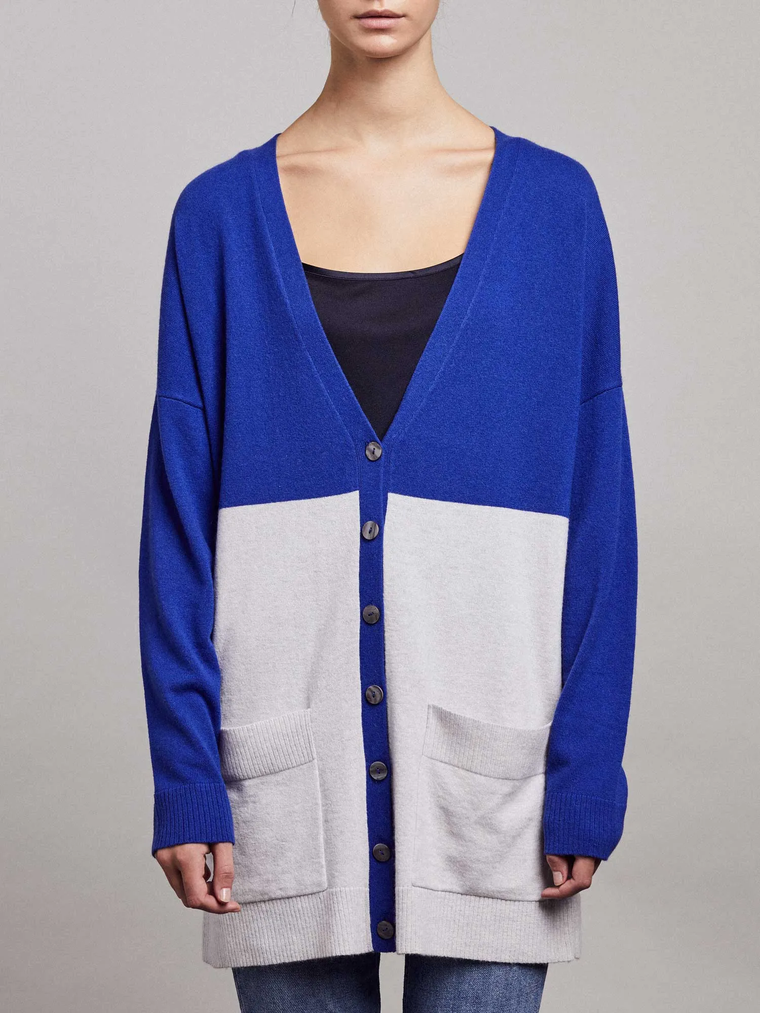 Amelie Cardigan – Regal Blue/Downy