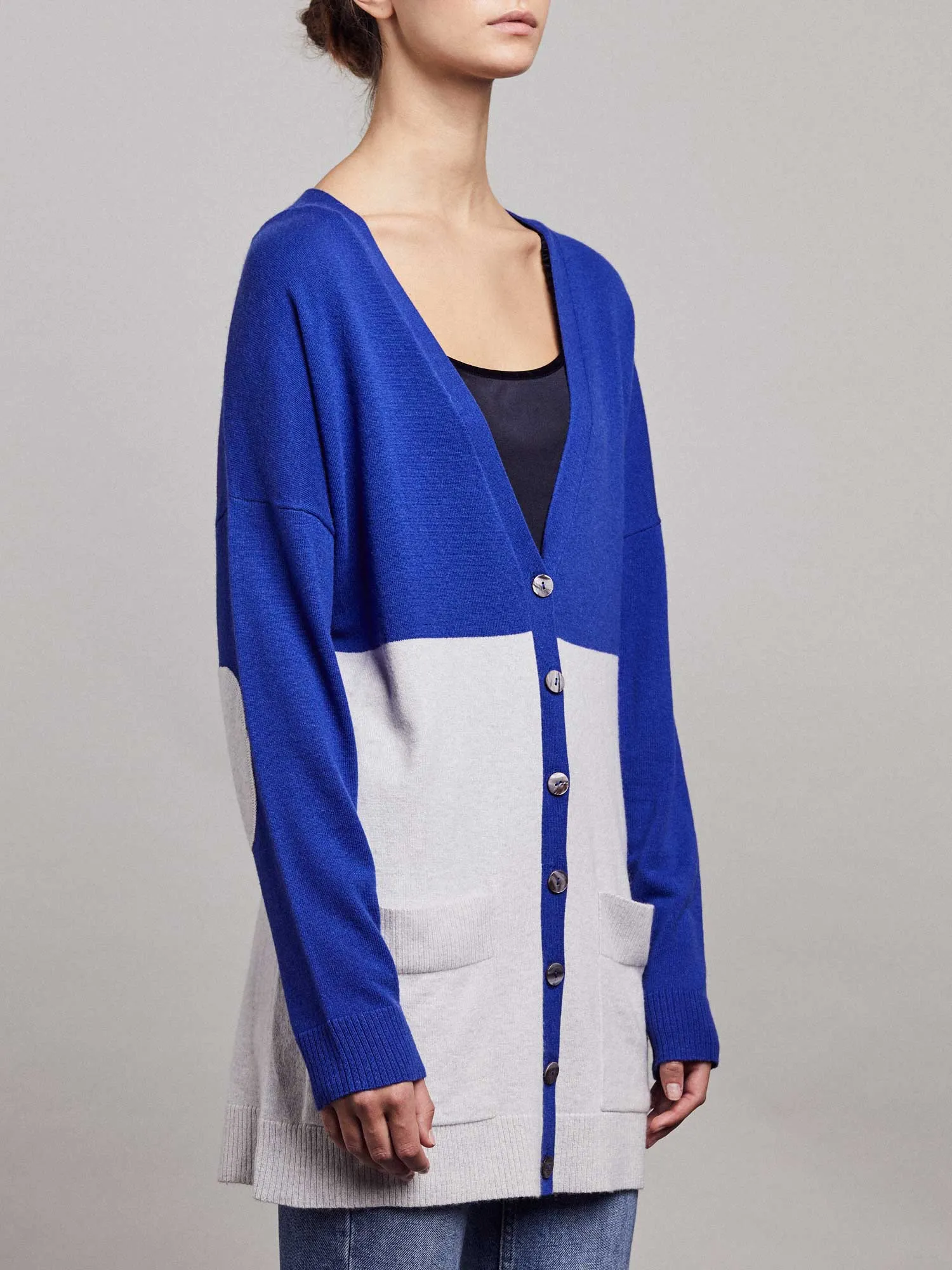Amelie Cardigan – Regal Blue/Downy