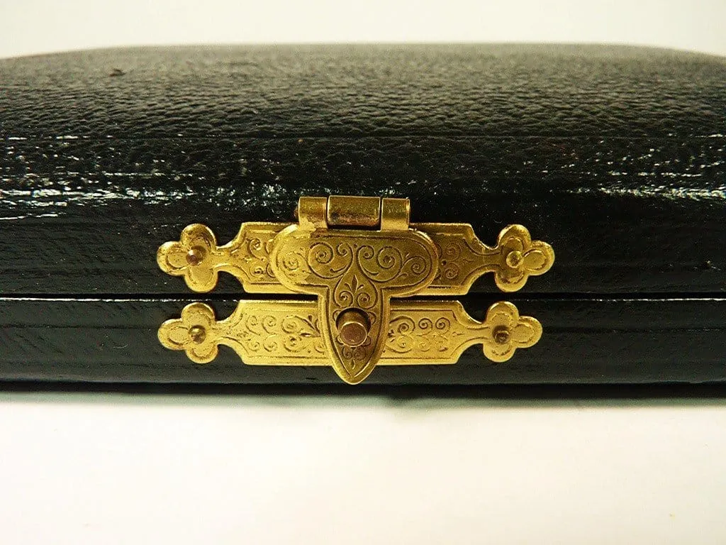 Antique Edwardian Sterling Silver Grooming Set Vanity Case William Devenport 1903