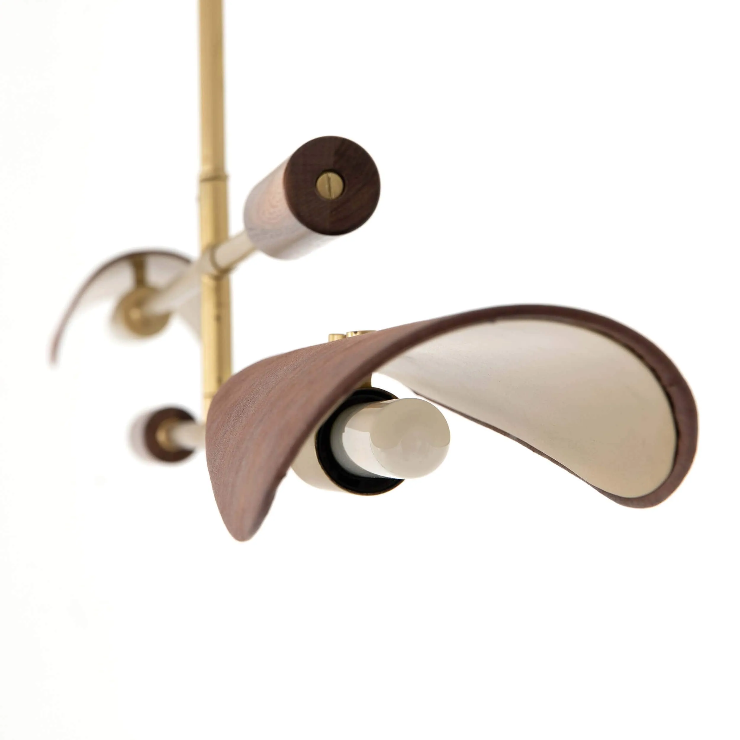 Astrid Chandelier, Dark Brown Leather
