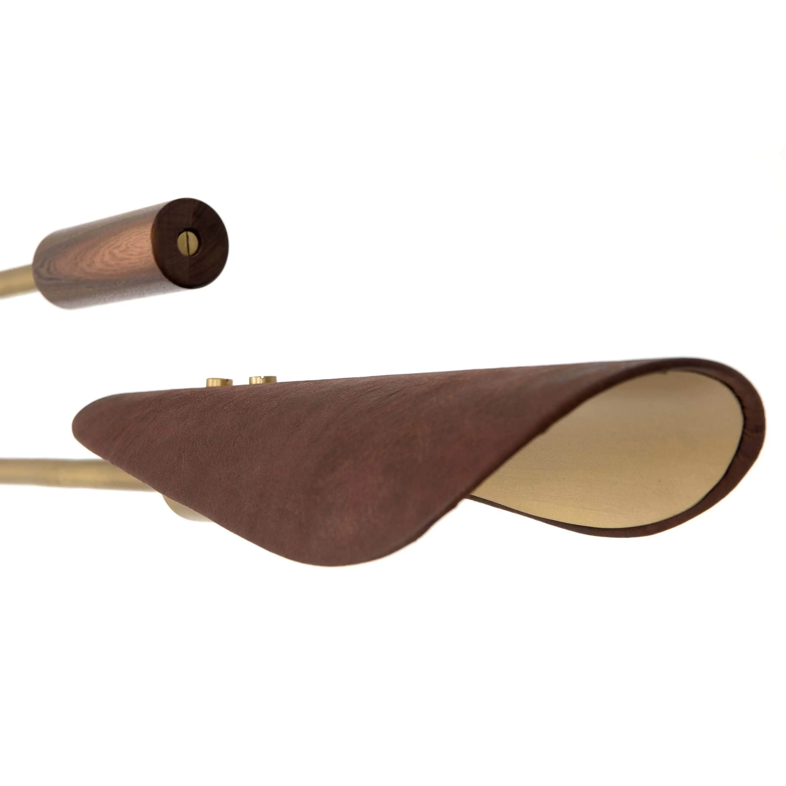 Astrid Chandelier, Dark Brown Leather