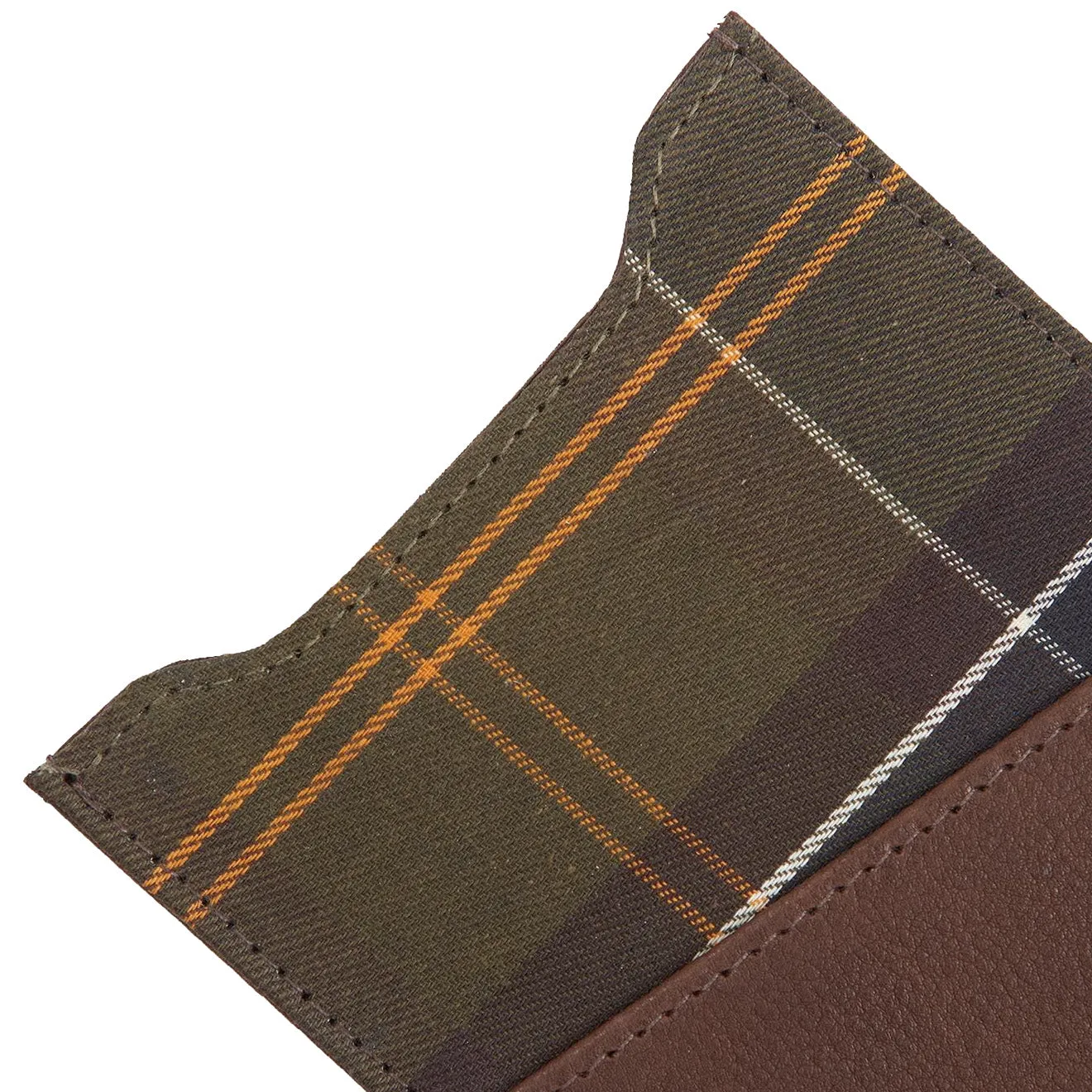Barbour Phone and Card Pouch Dark Brown