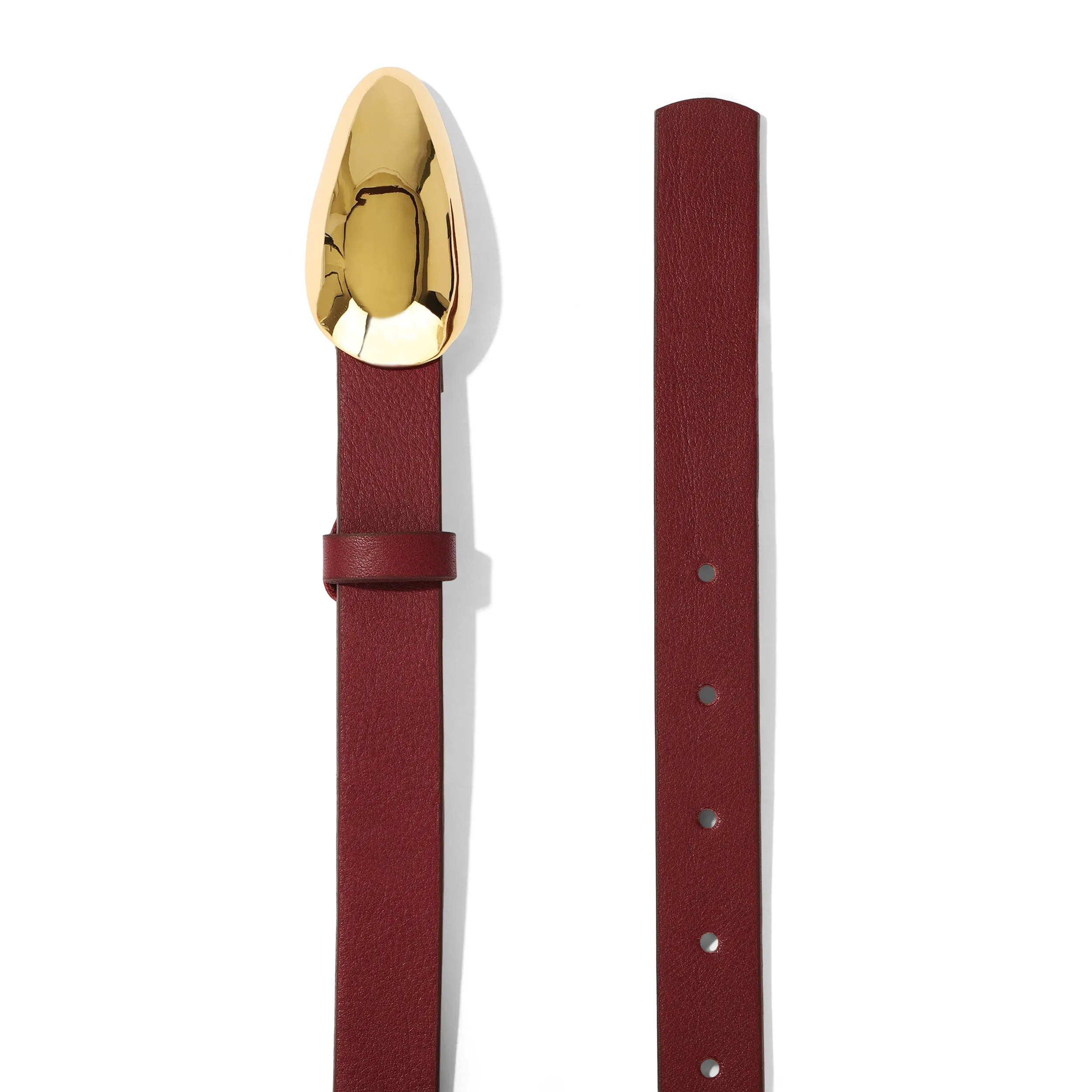 BEAN BELT BURGUNDY GOLD