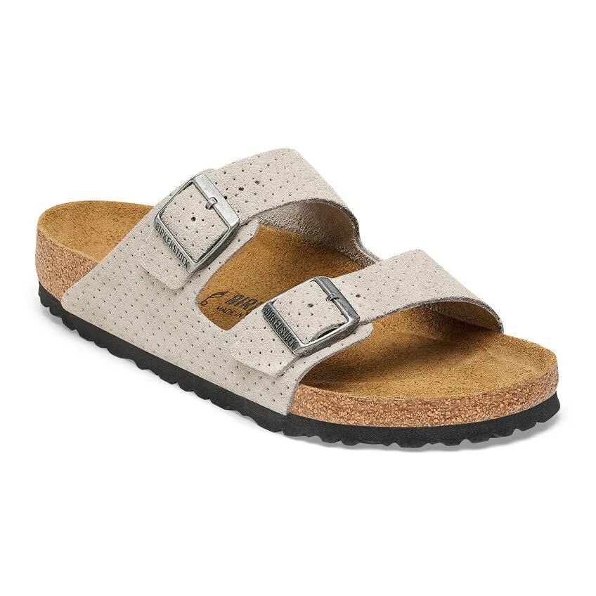 Birkenstock Arizona Suede Embossed Sandals - Medium/Narrow