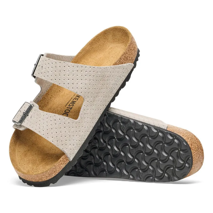 Birkenstock Arizona Suede Embossed Sandals - Medium/Narrow