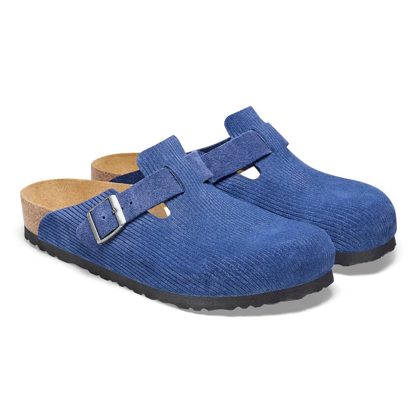 Birkenstock Boston Suede Embossed Clogs - Medium/Narrow
