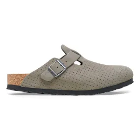 Birkenstock Boston Suede Embossed Clogs - Regular/Wide