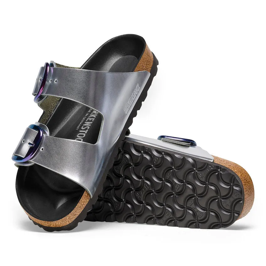 Birkenstock Womens Arizona Big Buckle Natural Leather Sandals - Medium/Narrow