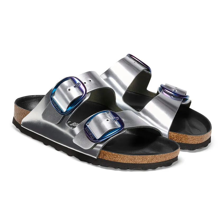 Birkenstock Womens Arizona Big Buckle Natural Leather Sandals - Medium/Narrow
