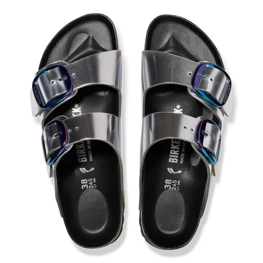 Birkenstock Womens Arizona Big Buckle Natural Leather Sandals - Medium/Narrow