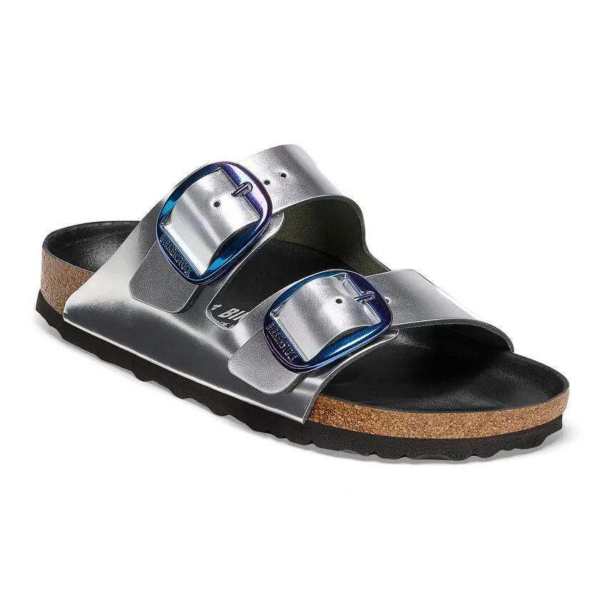 Birkenstock Womens Arizona Big Buckle Natural Leather Sandals - Medium/Narrow