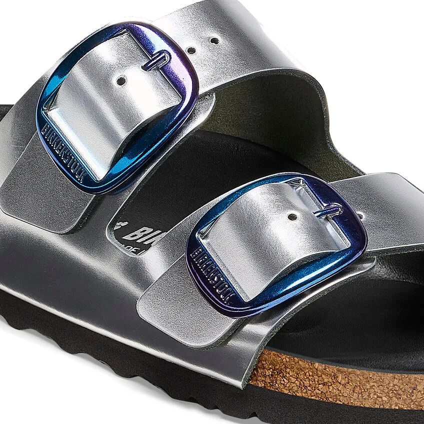 Birkenstock Womens Arizona Big Buckle Natural Leather Sandals - Medium/Narrow