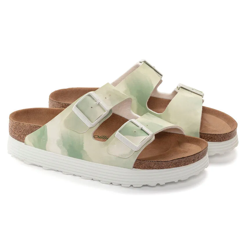 Birkenstock Womens Arizona Vegan Platform Sandals - Regular/Wide