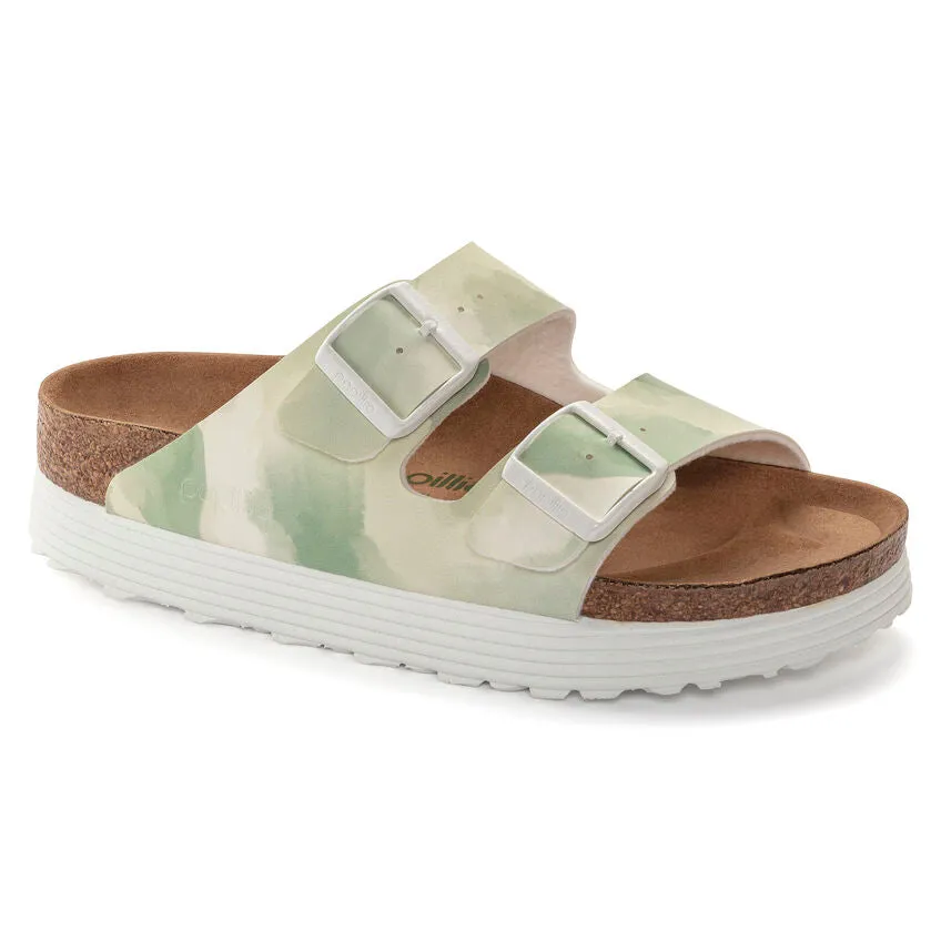 Birkenstock Womens Arizona Vegan Platform Sandals - Regular/Wide