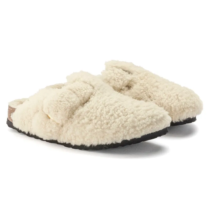 Birkenstock Womens Boston Big Buckle Shearling Clogs - Medium/Narrow