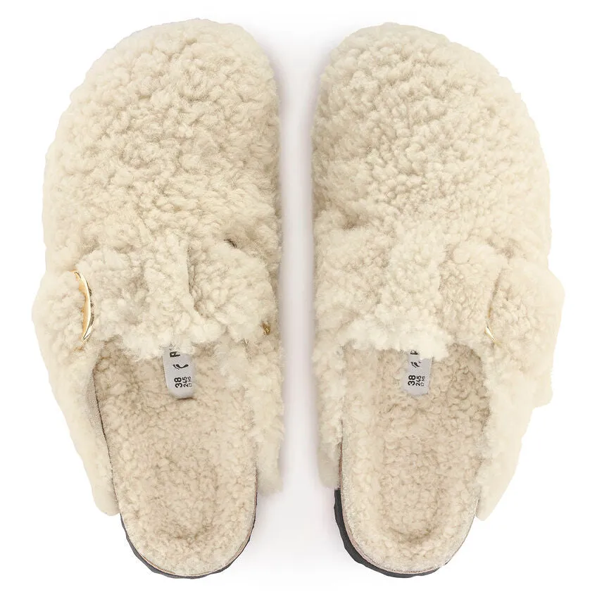 Birkenstock Womens Boston Big Buckle Shearling Clogs - Medium/Narrow