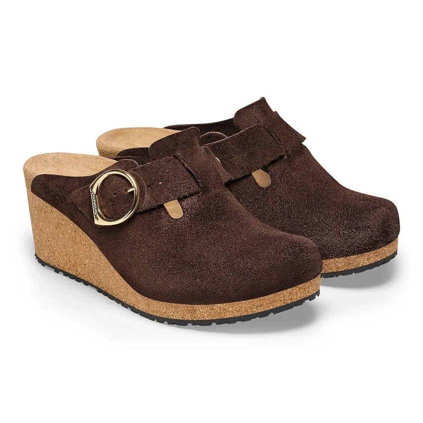Birkenstock Womens Fanny Ring-Buckle Suede Leather Sandals - Medium/Narrow