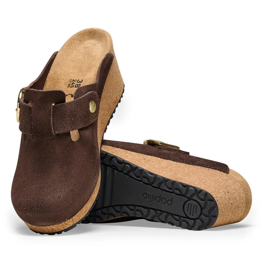 Birkenstock Womens Fanny Ring-Buckle Suede Leather Sandals - Medium/Narrow