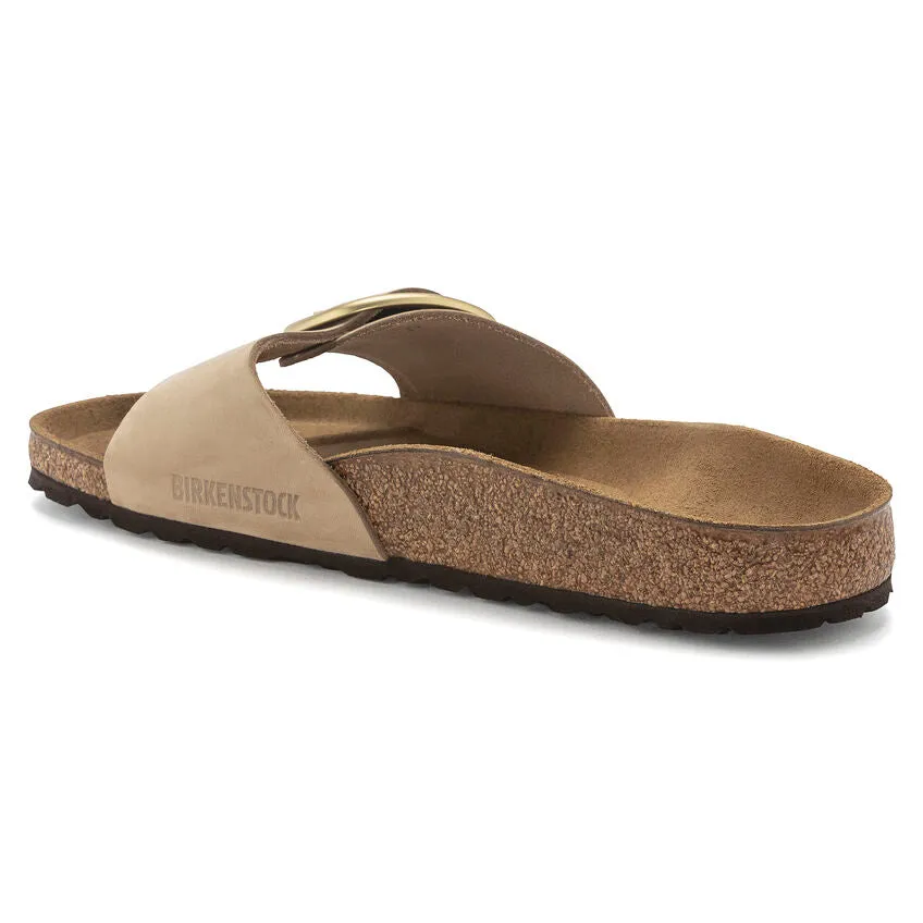 Birkenstock Womens Madrid Big Buckle Nubuck Leather Sandals - Medium/Narrow