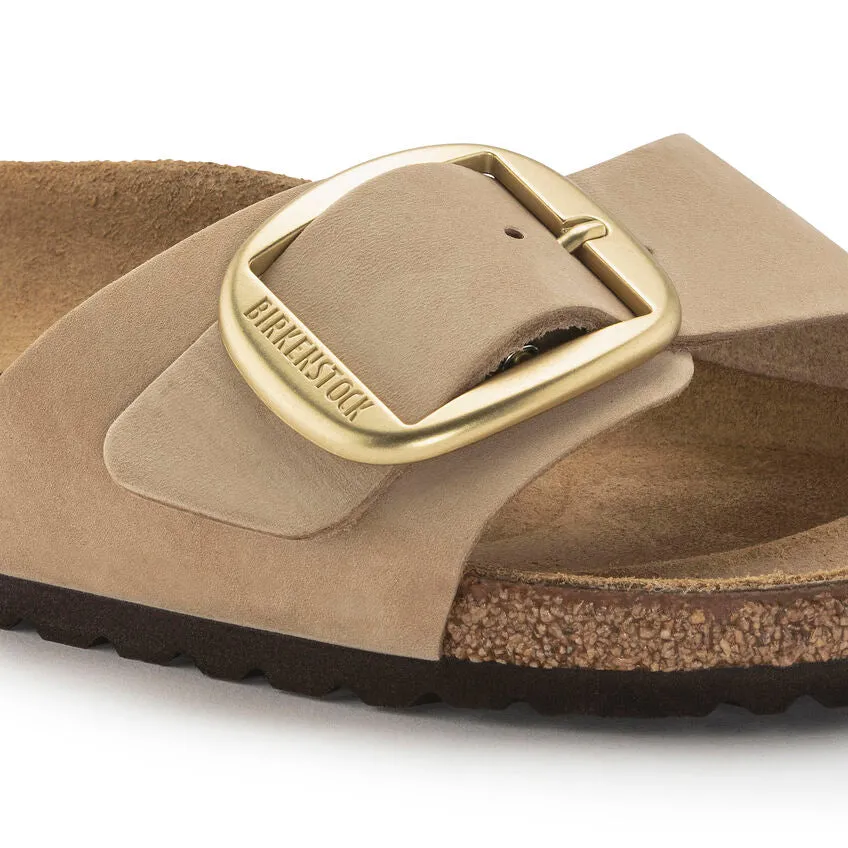 Birkenstock Womens Madrid Big Buckle Nubuck Leather Sandals - Medium/Narrow