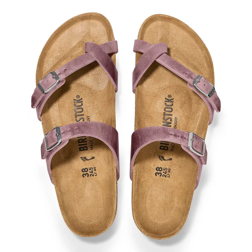 Birkenstock Womens Mayari Oiled Leather Sandals - Regular/Wide