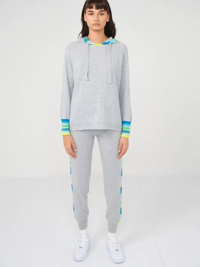 Brodie Cashmere Rainbow Ski Super Grey Hoodie