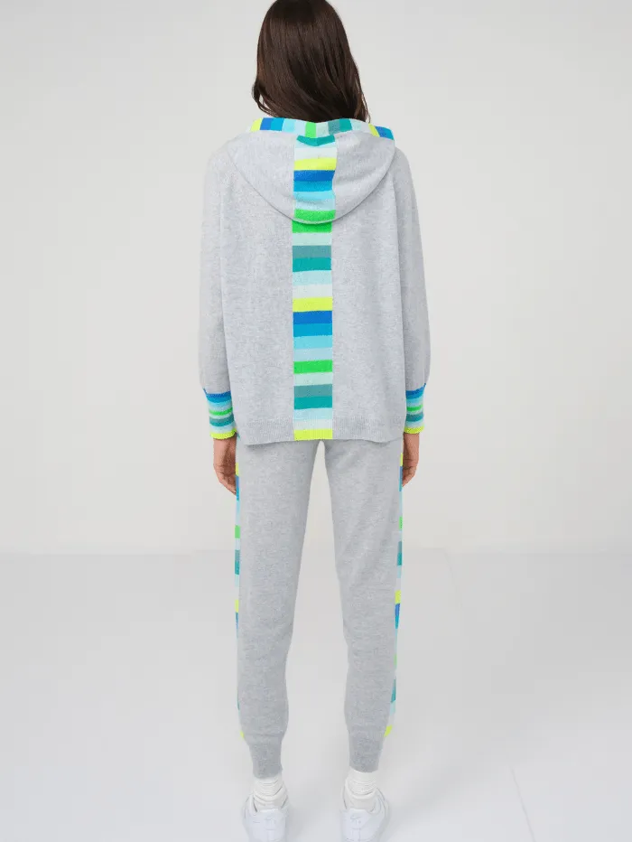 Brodie Cashmere Rainbow Ski Super Grey Hoodie