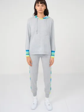 Brodie Cashmere Rainbow Ski Super Grey Hoodie
