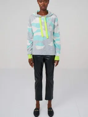 Brodie Cashmere S Chloe Camo Mint Green & White