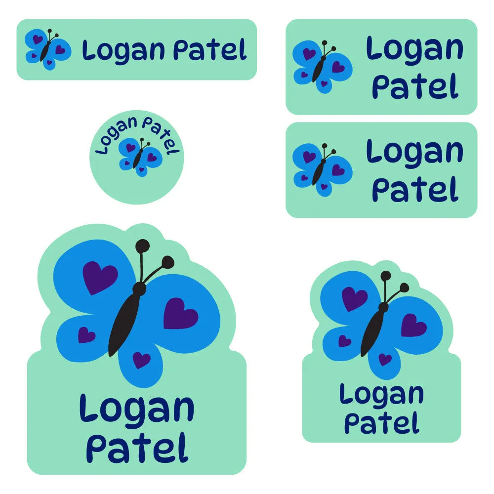 Butterfly Preschool Labels Pack