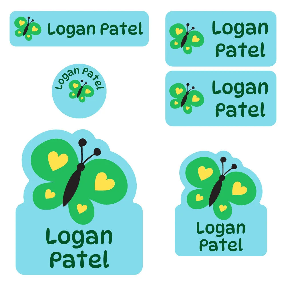 Butterfly Preschool Labels Pack