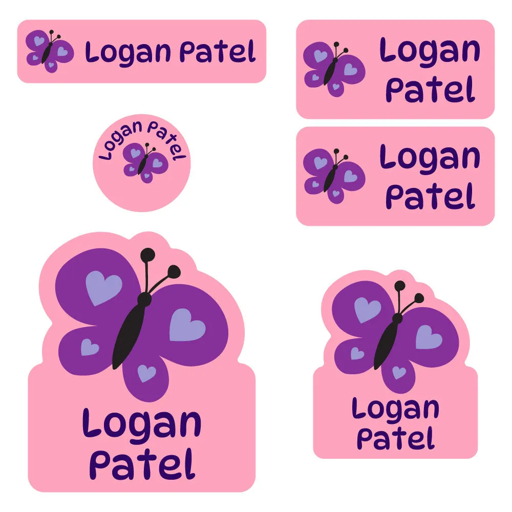 Butterfly Preschool Labels Pack