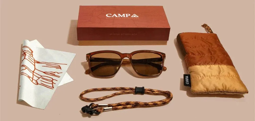 CAMP Eyewear Crag Sunglasses - Arches Edition Clay | Walnut