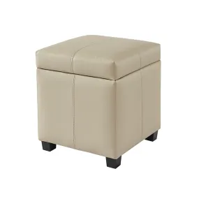 Chrisley Faux Leather Storage Ottoman
