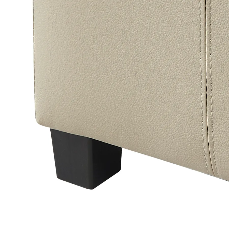 Chrisley Faux Leather Storage Ottoman