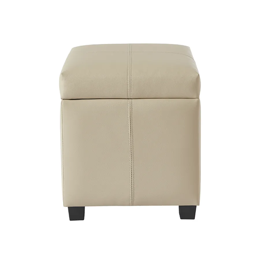 Chrisley Faux Leather Storage Ottoman