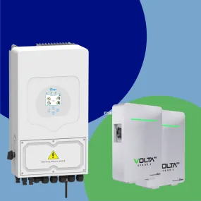Combo DEYE 5kW Inverter and x2 Volta PRO 5.32kW Batteries