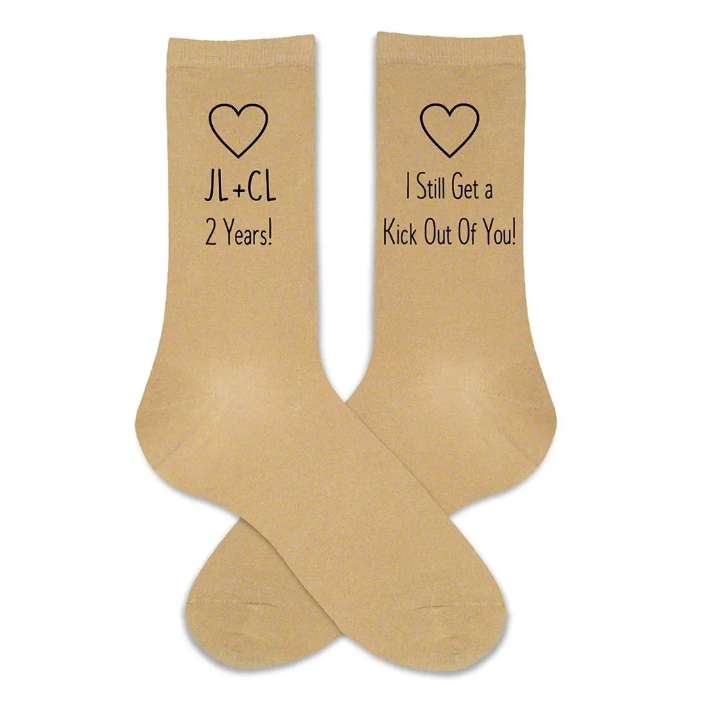 Cotton Anniversary Gift for Him - 2nd Anniversary Socks