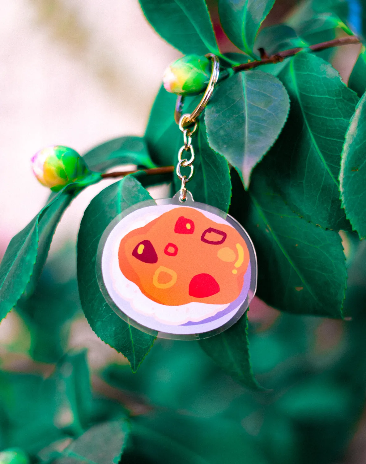 CURRY TANUKI DOUBLESIDED keyring