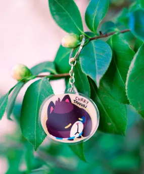 CURRY TANUKI DOUBLESIDED keyring