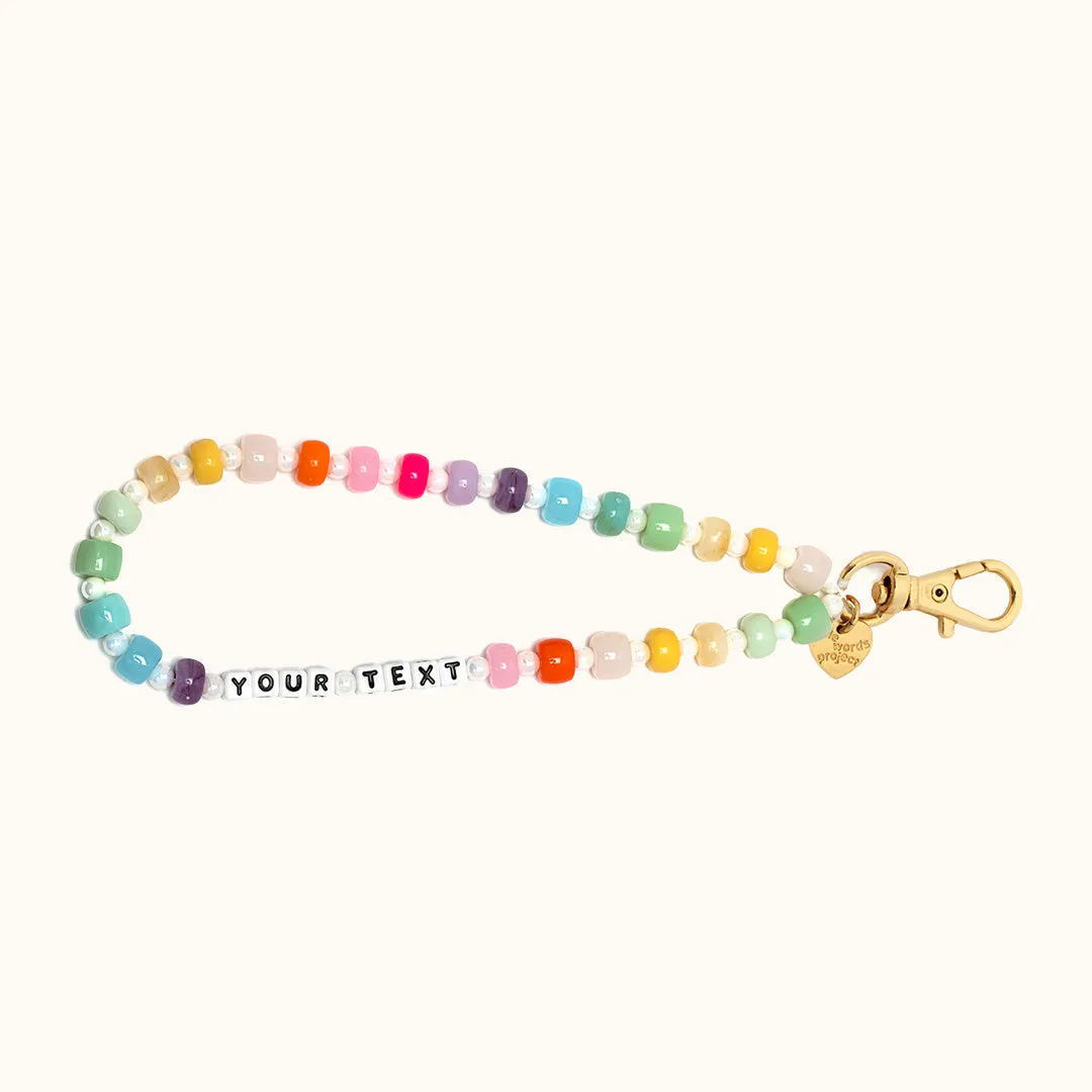 Custom Rainbow Blast Keychain