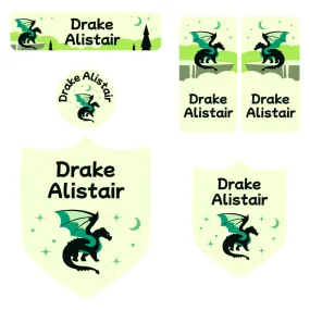 Dragon Preschool Labels Pack